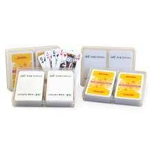 Speelkaarten per 2 sets in een plastic doosje - Topgiving